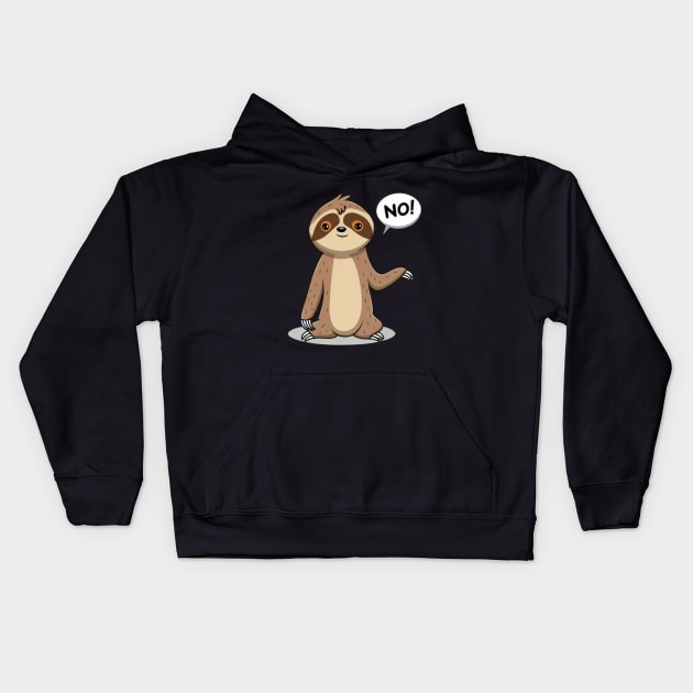 Sloth of Disapproval Kids Hoodie by 80s Pop Night